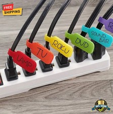 25pcs Wire Markers - Writable Cable Labels with Hook, Loop for Easy Organization picture