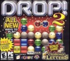 Drop 2 + Challenge Letters PC CD swap colored marbles match puzzle word game picture