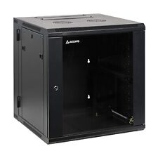 Depot 12U Professional Wall Mount Server Cabinet Enclosure Double Section Hin... picture
