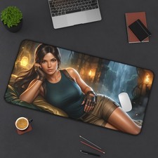 Lara Croft Desk Mat, Tomb Raider Gaming Mouse Pad, XXL Desk Pad picture