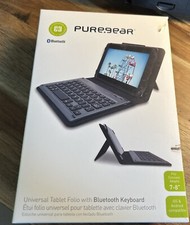 PureGear Universal Tablet Folio w Bluetooth Keyboard Fits 7-8 Tablets picture