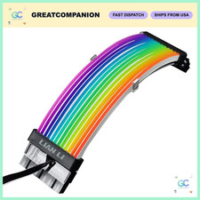 Addressable RGB 24-Pin Cable Extension for PC Power Supply - Customizable Lighti picture