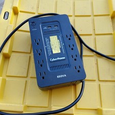 CyberPower XC625-R 625VA 8 Surge Protector Outlets 2 USB Battery Supported picture