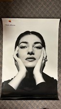 LAMINATED _ MARIA CALLAS__ APPLE __Think different _ RARE_AUTHENTIC POSTER_1998 picture