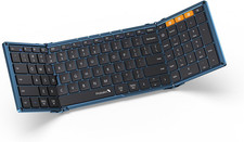Foldable Bluetooth Keyboard, XK01 Full-Size Portable Wireless Keyboard for Trave picture