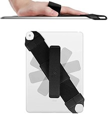 Universal Hand Strap Holder, 360 Degrees Swivel PU Leather Handle Grip with E... picture