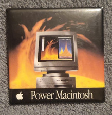 VINTAGE APPLE COMPUTER EMPLOYEE PIN — MACINTOSH POWER MAC 7100 LINE PROMO SWAG picture