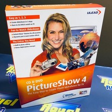 Ulead PictureShow 4 create CD and DVD - New Factory Sealed Vintage Software 2005 picture