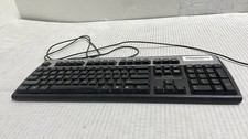 HP KU-0316 Standard QWERTY PC Business USB Wired Desktop Keyboard Black picture