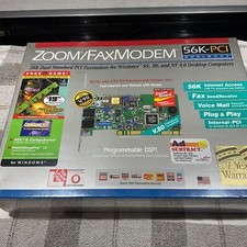 Vintage NOS Sealed Zoom Model 2925 56K Dual Standard PCI Faxmodem  picture
