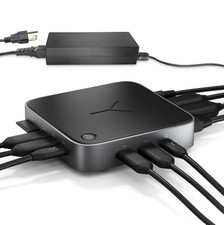 BRYDGE STONE CORE POWERED CHARGING DOCKING STATION CAPABLE OF 10 PORTS - BLACK picture