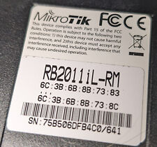 Mikrotik RouterBoard RB2011iL 5 port Gigabit, 5 port 10/100, and 1 gigabit SFP picture