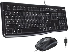 Logitech MK120 Full-size USB Wired Membrane Keyboard and Mouse Bundle For PC Mac picture