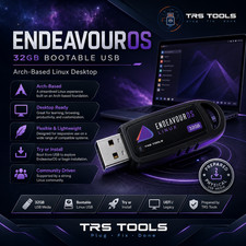 EndeavourOS Linux Bootable USB 32GB Prepared Physical Media picture