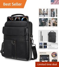 Stylish 13 Inch PU Leather Shoulder Case for Macbook & iPad - Lightweight Design picture