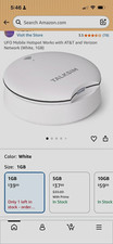 TALKSIM UFO 4G LTE Unlocked Mobile WiFi Hotspot Wi‑Fi 6, White picture