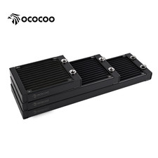  120mm 240mm 360mm Radiator Aluminum G1/4 Threads Water Cooling Black picture