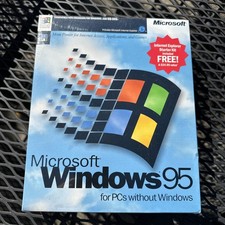 Vintage Microsoft Windows 95 Full Retail Version COMPLETE 3.5