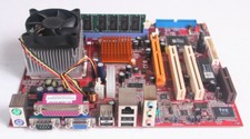 PC Chips M863G V1.5A Motherboard with AMD Duron 1800, 128MB DDR SDRAM - Good picture