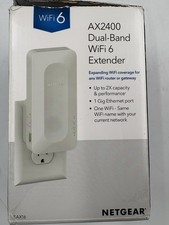 NETGEAR EAX16 AX2400 WiFi 6 Dual Band Wireless Range Extender Gigabit Ethernet picture