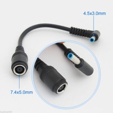 10pcs HP DC Power Cable 7.4x5.0mm Female to 4.5x3.0mm Male Central Pin Adapter picture