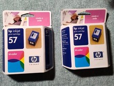Vtg Genuine Two Pack HP 257 Tri-Color Ink Cartridge Factory Sealed Exp In 2004 picture