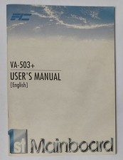 User's manual / manual for FIC VA-503 + Super Socket 7 retro motherboard picture