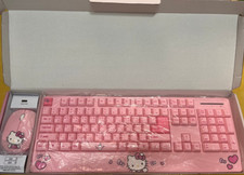 Sanrio Wireless Keyboard Mouse Set Palm Rest Hello Kitty Kuromi Korean Eng New picture