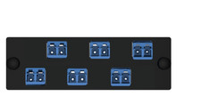 FAP6WBUDLCZ Panduit 6 Fiber LC Duplex FAP OS2 Fiber Adapter Panel Blue picture