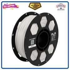 HATCHBOX 1.75mm White PLA 3D Printer Filament 1 KG Spool +/- 0.03 mm Accuracy picture
