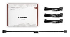 Noctua NA-EC1 chromax.black 30cm 4-Pack PC Fan Extension Cables 3/4-Pin picture