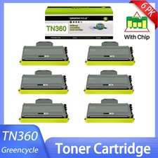 6PK TN360 Toner Cartridge Fit for Brother DCP-7030 DCP-7040 DCP-7045N High Yield picture