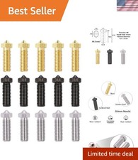 Complete 15PCS Nozzle Set - Hardened Steel, Brass & Stainless for 3D Printing picture