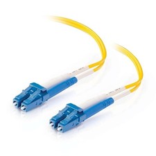  10 Pack- 3.3ft  Duplex Single- Fiber Optic Cable - Yellow picture