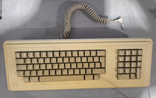 Vintage Apple Lisa Keyboard A6MB101 1983-1986 Cleaned Yellow, MINT Coiled Cable picture