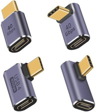 USB C Right Angle Adapter 4 Style, 90 Degree USB C Angle Adapter [ picture
