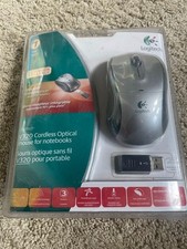 New/Sealed. Logitech V320 Gray Cordless Optical Mouse for NOTEBOOK USB Wireless picture