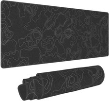 Topographic Map Lines Mouse Pad Geographic Gaming X-Large,  picture