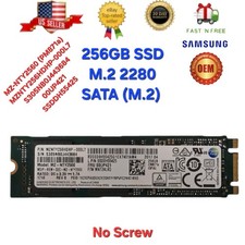 Samsung PM871a 256GB M.2 SATA SSD MZ-NTY2560 Lenovo OEM 00UP421 SSDDH55425 picture