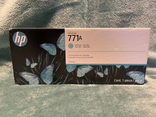 Genuine OEM HP DesignJet 771a Ink Cartridge Light Cyan B6Y20A Date: August 2026 picture