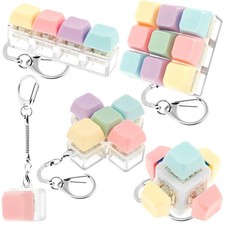 5Pcs Keyboard Clicker Toy Set – Mechanical Keychain Fidget Keys Stress Relief picture