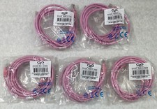 Lot( 5 ) 7ft Pink Cat5e C2G 00498 Snagless Unshielded UTP Ethernet Patch Cable picture