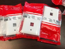 Legrand - On-Q WP3402WH 1Gang, 2Port Wall Plate, White Lot Of 9 picture