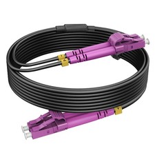 RamboCables-OM4 LC to LC Fiber Patch Cable Armored Multimode, 30ft/10m | Outd... picture