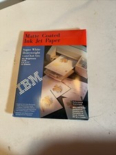 ~ IBM Photo Quality Matte Coated Inkjet Paper ~ 96+ Bright ~ 28lb 50 Sheets picture