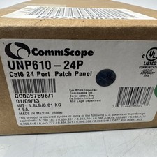 COMMSCOPE UNIPRISE SOLUTIONS UNP610-24P Cat6 24 Port Patch Panel picture