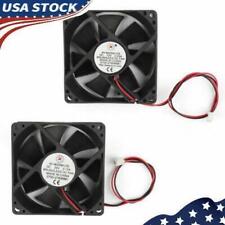DC Brushless Cooling PC Computer Fan 12V 24V 8025s 80x80x25mm 0.15A 2 Pin US picture