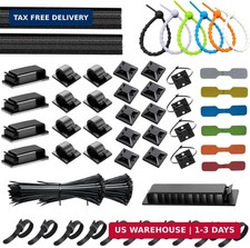 [261Pcs] Cable Management Kit, Cord Organizer, Complete Desk Cable Management So picture