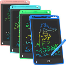 4 Pack LCD Writing Tablet for Kids, 8.5 Inch Colorful Doodle Board Drawing Table picture