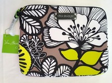 Vera Bradley Citron Neoprene Tablet eReader Sleeve 10x8 Padded Zipper N28 picture
